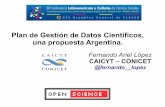 Plan de gestión de datos científicos, una propuesta argentina