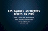 Los mayores accidentes aéreos en perú