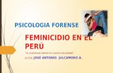 Feminicidio en el perú