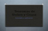 Teoremas de stokes y gauss