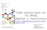 Ayuda para participar en el blog Empleo y Territorio.