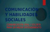 Comunicación  y habilidades sociales