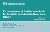 Estrategia para el fortalecimiento de los Servicios de Extensión Rural en la Región