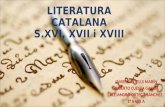 Literatura catalana dels segles XVI, XVII I XVIII