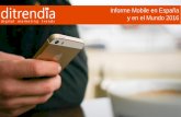 Informe Ditrendia mobile en españa y en el mundo 2016