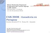 Paraguay- Tema 05:Ganado, Censo Nacional Agropecuario 2008