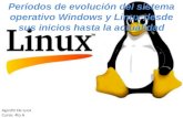 Evolucion de Windows y Linux