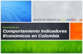 Comportamiento Indicadores Económicos en Colombia