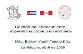 Seminario Gestión del conocimiento en Archivos. Perú