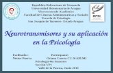 Oriana Correa... Neurotransmisores y su aplicación en la  Psicología.