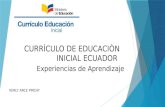 Currículo de educaciòn inicial ecuador