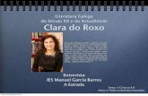 Entrevista a Clara do Roxo