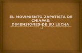 El movimiento zapatista en chiapas