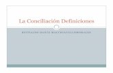 La conciliación  definiciones