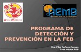 Programa de detección y prevención en la FEB