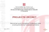 Projecte Decret Primària