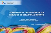 alimentación y nutrición en los servicios de desarrollo infantil