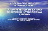 cooperacion judicial internacional. la conferencia de la haya de ...
