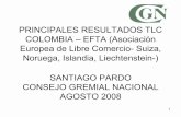 PRINCIPALES RESULTADOS TLC COLOMBIA œ EFTA (Asociación ...