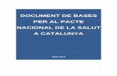 document de bases per al pacte nacional de la salut a catalunya