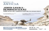 Prog. mà Jordi Saval-El so original: Henrich Isaac