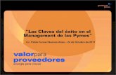 “Las Claves del éxito en el Management de las Pymes”