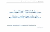 Catálogo Oficial de Indicadores Académicos SIIU 2014