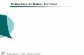 Estructura de Datos: Archivos