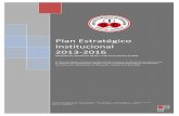 Plan Estratégico Institucional 2013-2016