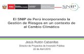 El SNIP de Perú incorporando la Gestión de Riesgos en un contexto ...