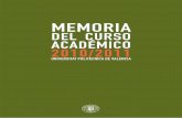Memoria del curso académico 2010-2011