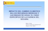 impacto del cambio climático en los recursos hídricos y las masas ...