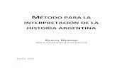 Método para la interpretación de la historia Argentina