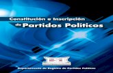 Constitución e inscripción de partidos políticos