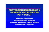 Protección Radiológica y Garantía de Calidad en PET y PET/CT