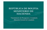 La Contabilidad Pública en Bolivia