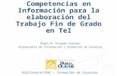 Competencias en información para la elaboración del Trabajo Fin de Grado (Traducción e Interpretación)