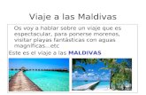 Viaje a las maldivas