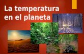 La temperatura en el planeta