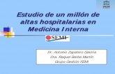 Estudio de 1.000.000 de altas hospitalarias en Medicina Interna