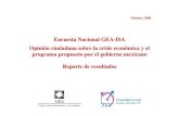 Encuesta Nacional GEA-ISA Opinión ciudadana sobre la crisis ...