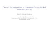 Tema 2: Introducción a la programación con Haskell - Informática ...