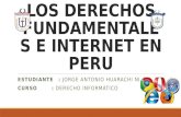 Los derechos fundamentales e internet en peru