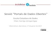 Workshop "Portals de Dades Obertes" amb Marc Garriga