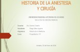 Historia de la anestesia y cirugía