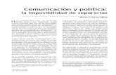 Comunicación y política: la imposibilidad de separarlas