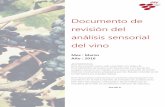 Documento de revisión del análisis sensorial del vino