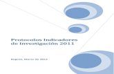 Protocolos Indicadores de Investigación 2011