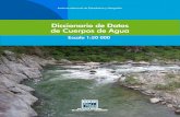 Diccionario de Datos de Cuerpos de Agua escala 1:50 000