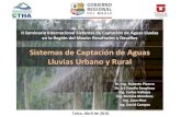 Sistemas de Captación de Aguas Lluvias Urbano y Rural